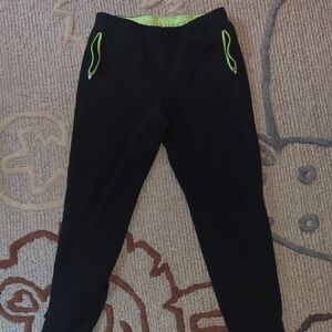4 For $5 Fila Boy's Black Joggers with Neon Accents